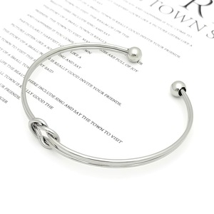 Heart Shape Knotted Open Double Layer Hollow <b>Bracelet</b> Stainless Steel <b>Adjustable</b> Jewelry Gift - Product Image 2