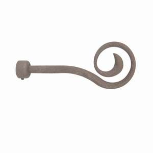 COLONIAL LINE - Tappo Terminale per Tenda, Modello con Gancio, Colore Ruggine - Product Image 1