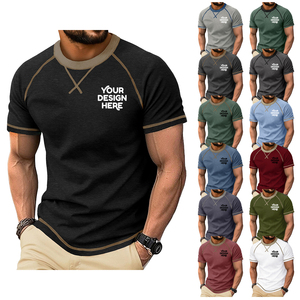 DOVEARK <span class=keywords><strong>Camisetas</strong></span> de Manga Corta para <span class=keywords><strong>Hombre</strong></span>, 180G, Cuello Redondo, Bloques de Color, Básicas, Informales, con Logotipo Personalizado, Venta al Por Mayor, Novedad 2026 - Product Image 1