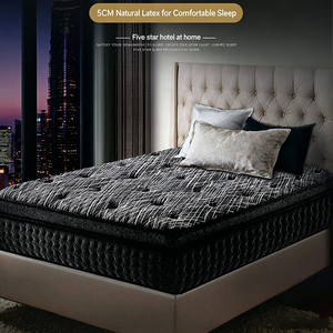 Matelas Grand Format Rafraîchissant en Mousse à Mémoire de Forme au <span class=keywords><strong>Latex</strong></span>, à Ressorts Ensachés Nid d'Abeille, avec Couche Souple au Charbon de Bambou, Enroulable pour Hôtels et Domicile - Product Image 1