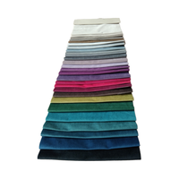 Imperméable 100% Polyester Tissu En Peluche Tricoté Chaîne Feu Retardent Imprimé Rideau Plaine Hollande Velours pour Textiles De Maison