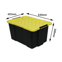 Caisses de stockage en plastique industrielles de taille multi de conception populaire de QS 60L