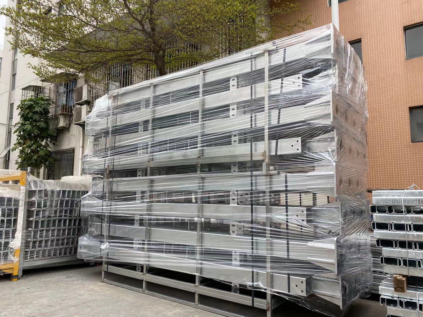 aluminum solar panel carport mounting pv structure car parking