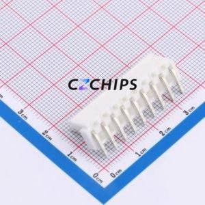 WAFER-VH3.96-9PWZ-W Wire-to-Board Pin Header Bent Lead Through Hole,P=3.96mm Connector 1x9P 3.96mm Right Angle Insert VH - Product Image 2