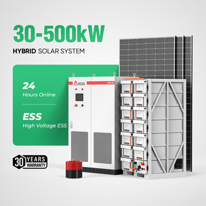 Système d'énergie solaire hybride Sunpal hors réseau 30KW 50KW 100kW 500kW Kit solaire complet SP30-500KW3-HY 30kw hors réseau - Product Image 2