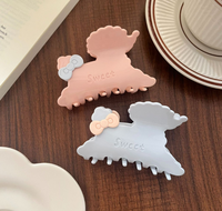 Koreanische Niedliche Welpen- & Hai-Cartoon-Design Modische Plastik-Haarspange für Frauen Valentinstag-Accessoires