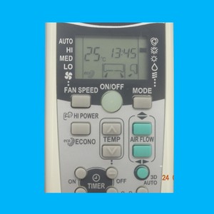 Télécommande de climatiseur Mitsubishi RKX502A001C, version anglaise, code fixe pour climatiseur - Product Image 4