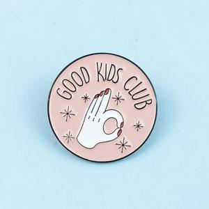 Fabrika düşük fiyat nokta yuvarlak karikatür kedi kişilik İngilizce mektup yönlü takı alaşım broş yumuşak emaye pimleri - Product Image 6