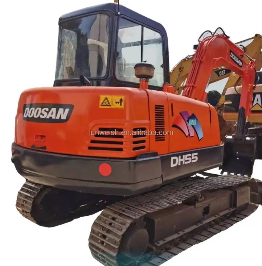 Escavadeira coreana Doosan DH55 usada, miniescavadeira hidráulica 55 para venda, preço barato