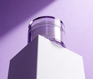 Pot en plastique acrylique violet 10g 30g 50g pour crème visage, soin de la peau, transparent, épais, double paroi, avec couvercle, pour cosmétiques - Product Image 5