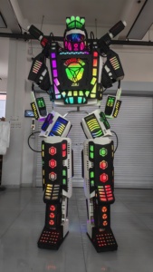 Costume de <span class=keywords><strong>robot</strong></span> LED pour cosplay, en matériau EVA, 2,7 m, géant, corps entier, éclairage RGB multi-zones, pour défilés en centre commercial, spectacles sur scène, cosplay - Product Image 4