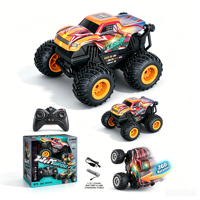 Nouveautés 2026 pour Enfants : Voiture RC Cascadeuse 360° 1/16 2.4G, Voiture Télécommandée, Jouet Cadeau pour Garçon