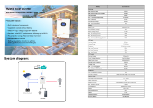 Sistema Solar Híbrido de Alta Calidad para el Hogar, 24V MPPT, Compatible con Iones de Litio, 3600W, SUN-3600-24, Diseño Híbrido Solar, Compatible con Red Eléctrica - Product Image 6