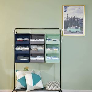3-Shelf Hanging Closet Organizer Collapsible Hanging Closet Shelves Hanging Organizer for Closet & RV - Product Image 6