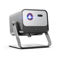 Proyektor GTV Android 11.0 Kecerahan Tinggi 2200 Ansi Lumen, Wifi Dual-band 2.4+5g, 2+32GB, Proyektor Hologram Ponsel