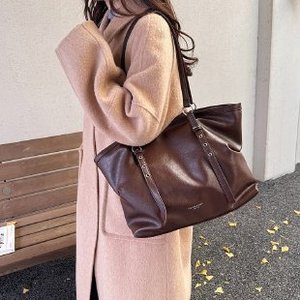 YUBAINA Dames Handtas van Hoge Kwaliteit PU Leer, Grote Schoudertas, Messenger Bag, Rits Sluiting, Klassieke Stijl, Polyester, Casual, Shopper - Product Image 5