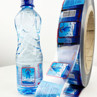 Étiquette autocollante OPP imperméable personnalisée pour emballage de bouteilles en plastique d'eau, de jus, de vin et de bière, directement du fabricant