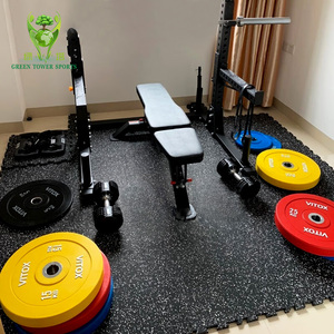 Usine directe de Guangzhou à la mode 3-10mm haute densité salle de gym en plastique revêtement de sol en caoutchouc facile à installer durable <span class=keywords><strong>prix</strong></span> de gros vente - Product Image 1