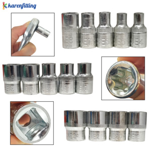 Jeu de douilles Torx externe E4/E24 en Cr-V robuste de 14 pièces avec étui rigide pour l'entretien des véhicules européens - Product Image 5
