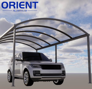 Abri de voiture en aluminium sur mesure, facile à installer, résistant à la neige et à l'eau, abri de jardin, garage, remise pour vélos, abri de stationnement - Product Image 2