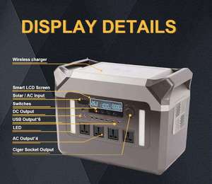 2025 Outdoor <b>Solar</b> <b>Generator</b> Portable Power Station Power Supply 600W 1000W 1500W 2000W Power Bank - Product Image 5