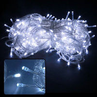 3m20 LEDs Lichterkette für Außen- und Innenbereich, Weihnachtsbaum-Dekoration, warmweiß, PVC-Draht, funkelnder Vorhang, IP20