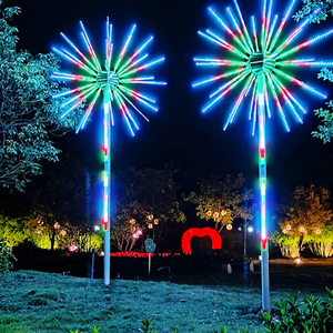 Feux d'artifice de Noël qui forment une sculpture d'arbre rayonnante pour les jardins des complexes hôteliers, les places de ville et les événements de festivals d'hiver - Product Image 1