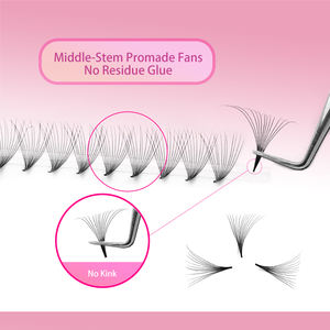 VEYES Marque privée DIY Cluster Lash Trays <span class=keywords><strong>Cheveux</strong></span> synthétiques Naturel Long Sans cruauté Brillant Double Chauffage Cils noirs faits <span class=keywords><strong>à</strong></span> la main - Product Image 6