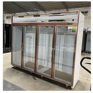 Refroidisseur de boissons électrique commercial à <span class=keywords><strong>4</strong></span> <span class=keywords><strong>portes</strong></span> vitrine réfrigérée de boisson froide verticale vitrine isolée de bière grand réfrigérateur - Product Image 4