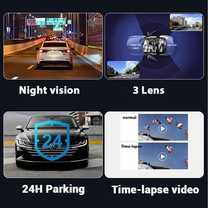 Camera hành trình ghi hình xe ô tô S10 camera hành trình 1080P HD 3 camera phát hiện chuyển động Camera hành trình Camera hành trình Camera hành trình Camera hành trình 170 xe hơi 24h - Product Image 5