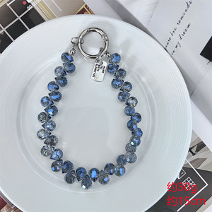 Pha lê Rhinestone Vòng đeo tay điện thoại di động Trường Hợp Charm chains dây đeo cổ tay Clip Keychain Bling hạt mặt dây chuyền với Tether Tab - Product Image 6