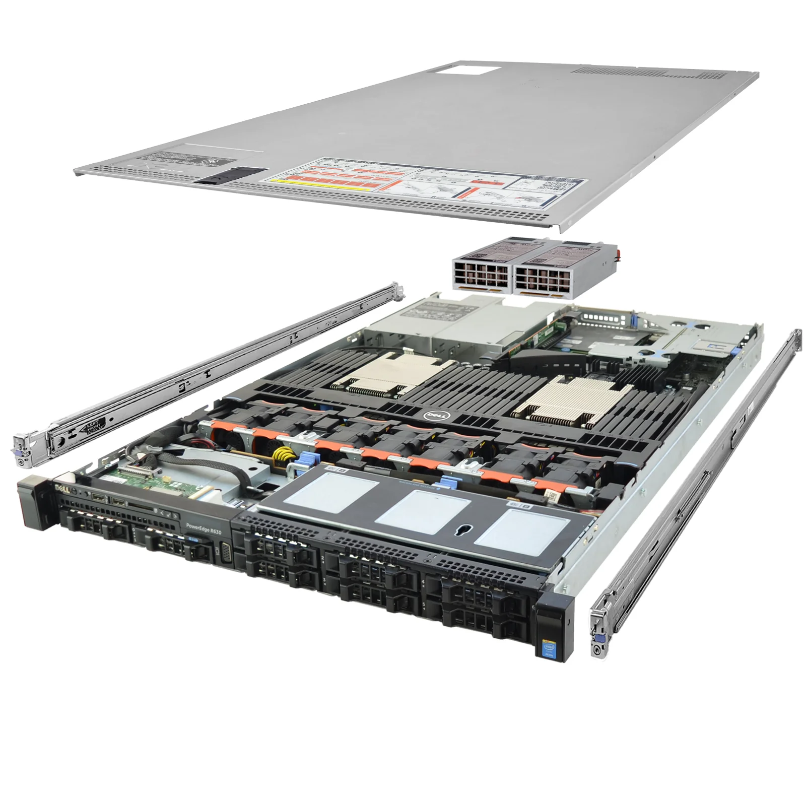 De ll PowerEdge R630 Server 2x2670 V3 = 24 Kerne 96GB H730p 2x480GB SSD