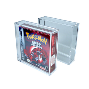 Boîte de jeu <span class=keywords><strong>Gameboy</strong></span> GBA GBC personnalisée Vitrine acrylique avec couvercle magnétique puissant pour boîte de rangement <span class=keywords><strong>Pokemon</strong></span> en acrylique - Product Image 3