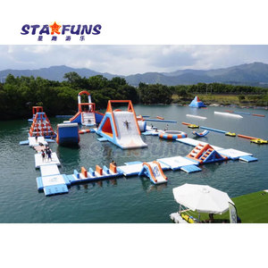 Parque acuático inflable comercial al aire libre para adultos combinación Aqua móvil inflable flotante carrera de obstáculos Parque - Product Image 5