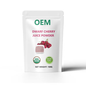 Polvo de planta de semilla de cerezo enano rico en vitamina C de alimentos naturales orgánicos de etiqueta privada OEM/ODM 100g polvo instantáneo de Cerasus Humilis - Product Image 1
