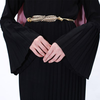 Robe Abaya plissée Style arabe pour femmes, vêtements islamiques, de Ramadan, Kimono, manches évasées, à la mode, Style dubaï, musulman, grande taille,