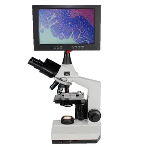 Sperma animale da laboratorio/sangue 4X/10X/40X/100X microscopio biologico digitale con Touch Screen