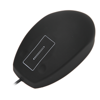 IP68 mouse nirkabel 2.4G, tetikus nirkabel silikon nirkabel dapat dicuci dan sterilisasi industri medis tahan air 5 tombol