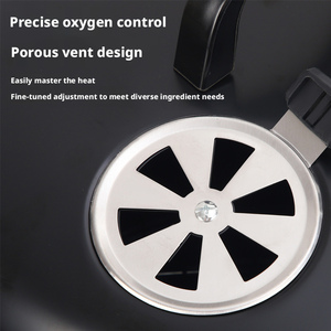 Barbecue a Carbone 3 in 1 per Esterni, Griglia Affumicatore Portatile per Giardino e Campeggio - Product Image 4
