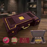 Handgefertigte Umweltfreundliche Harz-Schmuckbox Premium-Serie 20x12 Zoll 18-Fächer-Tablett 3 Gläser Künstlerisches Design Religiöse Liebe