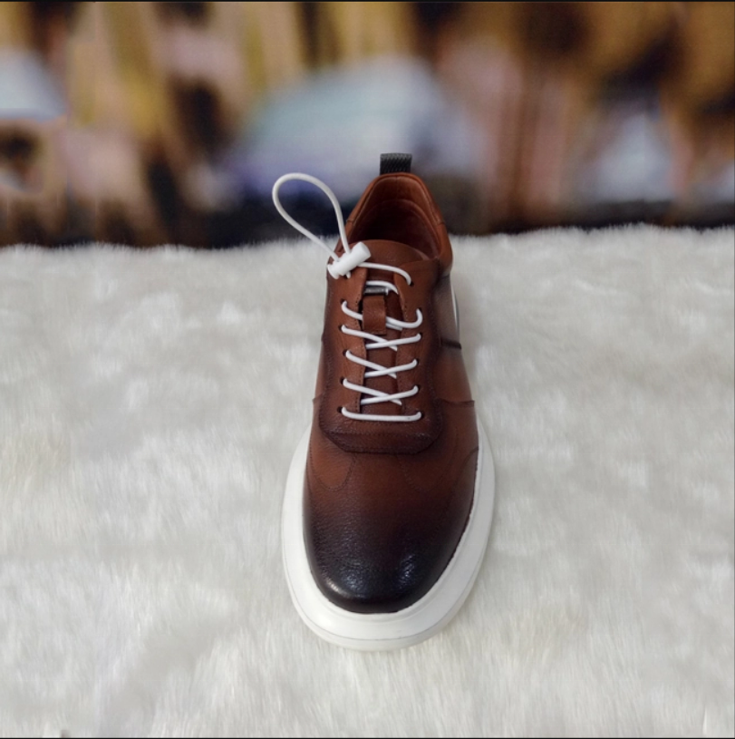 2021 New Fashionable Leather Brown Power Outdoor Sports Running Sneakers Type Safety Shoes For Men