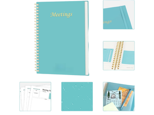 Meeting Notebook for Work Organization - Work <strong>Planner</strong> Notebook, Agenda <strong>Planner</strong> for Note Taking, <strong>Project</strong> Organizer - Product Image 5