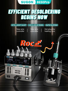 모델 8650pro 1300W 열풍 재 작업 스테이션 9 개의 노즐이있는 용접 납땜 제거 수리 도구 용 SMD 용접 곡선 모드 - Product Image 2