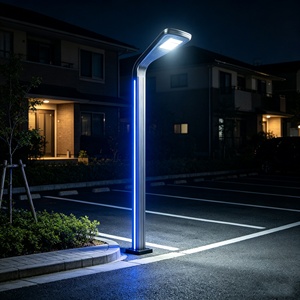 ไฟเสา LED, ไฟถนนแบบรวมโครงอะลูมิเนียม, ไฟเสาสวนวิลล่าสแควร์, ไฟ LED ติดเสาภายนอกอาคาร - Product Image 1