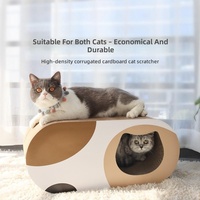 Poteau et planche à gratter résistants à l'usure pour chat, tunnel-lit pour chat sans perte de poils, jouet multifonctionnel pour animaux de compagnie d'intérieur