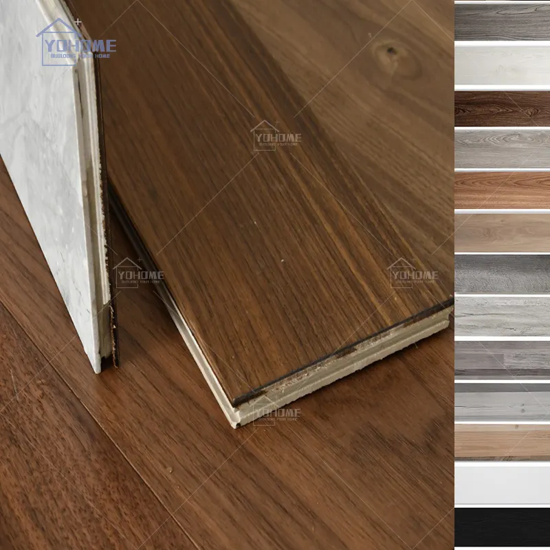 Guangdong Hout Effect Keramische Tegel Vloeren Interieur Zwart Kleur Walnoot Porselein Hout Tegels Porselein Geweven Vloer Houten Tegels