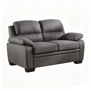 Modern Gray Fabric <b>Sofa</b> <b>Set</b> 3+2+1 Seat Contemporary Living Room Furniture with Cushion Back - Product Image 6