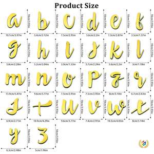 Pegatinas de Pared de Espejo Acrílico con Letras Minúsculas, Autoadhesivo, para el Hogar, Dormitorio, Sala de Estar - Product Image 5