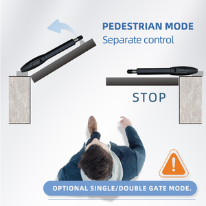 Cổng tự động mở cánh đơn Turtech SWG-B-300-DC thiết kế hiện đại, tích hợp Wifi và bộ điều khiển ra vào. - Product Image 2