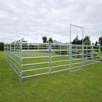 Panneaux de clôture pour bétail galvanisés à chaud, enclos portables pour animaux, portails de ferme en acier pour bovins, chevaux, moutons